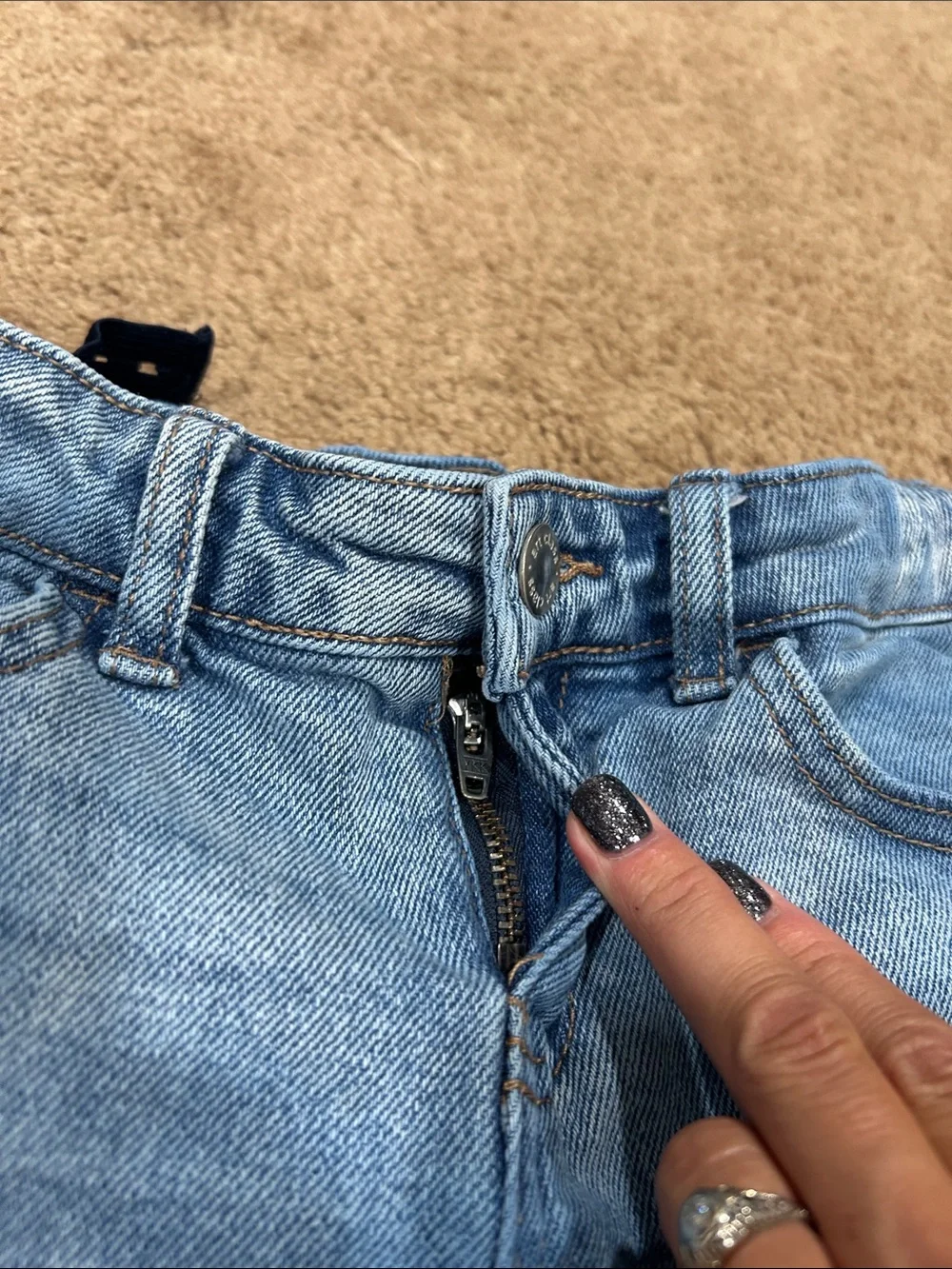 art class Light Wash Ripped Denim Shorts